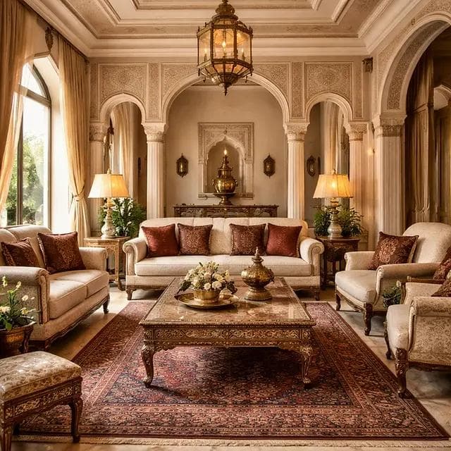 Traditional accent décor featuring handcrafted elements, classic patterns, rich textures, heritage-inspired furnishings, and timeless interior elegance.